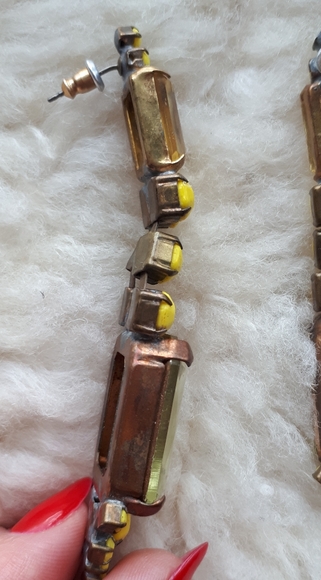 💎⚡Vintage yellow earrings💎⚡ - Picture 10 of 11